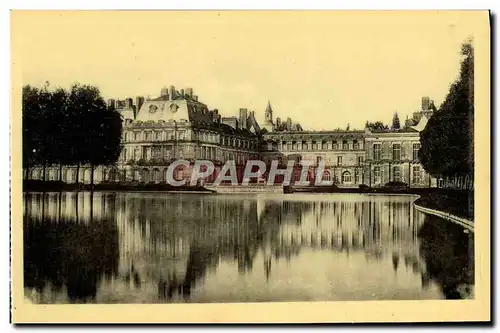 Ansichtskarte AK Chateau De Fontainebleau Ensemble sur la piece d&#39eau