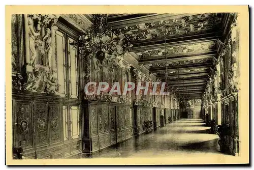 Cartes postales Chateau De Fontainebleau Galerie Francois 1er