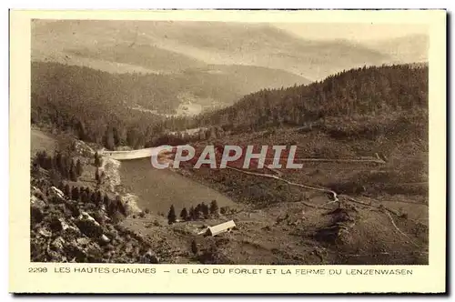 Cartes postales Les Hautes Chaumes Le lac du Forlet et la ferme du Lenzenwasen