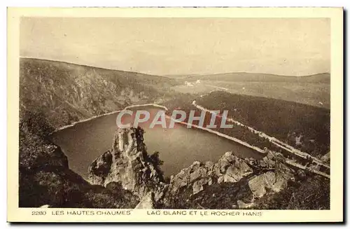 Cartes postales Les Hautes Chaumes Lac Blanc Et Le Rocher Hans