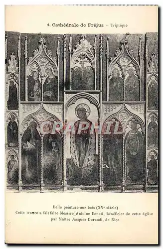 Ansichtskarte AK Cathedrale De Frejus Triptique Belle peinture sur bois