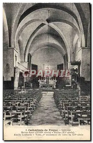 Ansichtskarte AK Cathedrale De Frejus Maitre autel Stalles Abside lombarde