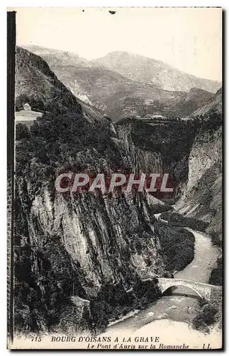 Ansichtskarte AK Bourg D&#39Oisans A La Grave Le Pont D&#39Auris Sur La Romanche