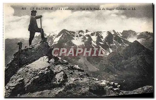 Cartes postales Le Dauphine Le Lautaret Vue De La Roche Du Grand Galibier