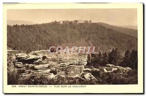 Ansichtskarte AK Mont Sainte Odile Vue Sur Le Couvent