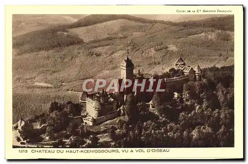 Cartes postales Chateau Du Haut Koenigsbourg Vu Vol d'Oiseau
