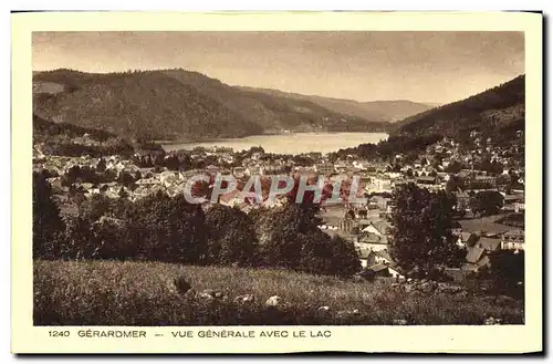 Cartes postales Gerardmer Vue Generale Avec Le Lac
