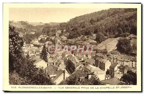 Cartes postales Plombieres Les Bains Vue Generale Prise De La Chapelle St Jopseh