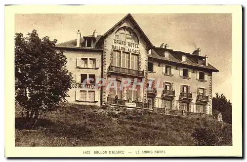 Cartes postales Ballon D&#39Alsace Le Grand Hotel