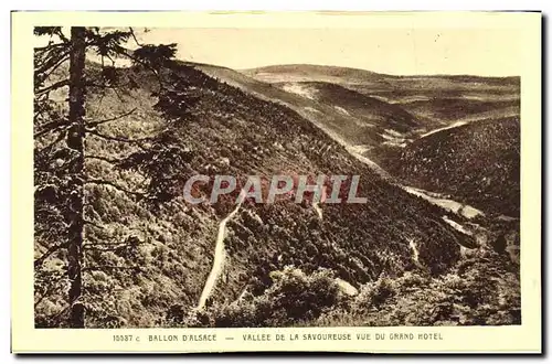 Cartes postales Ballon D&#39Alsace Vallee De La Savoureuse vu du Grand Hotel