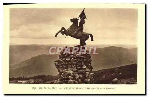 Cartes postales Ballon D&#39Alsace Statue De Jeanne D&#39Arc