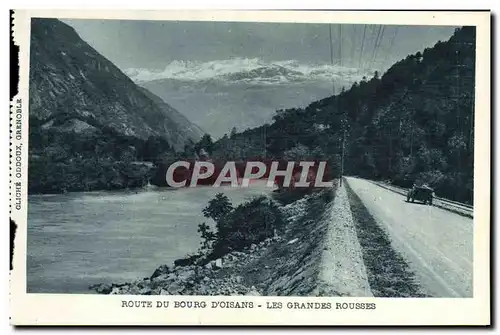 Cartes postales Route Du Bourg d'Oisans Les grandes rousses