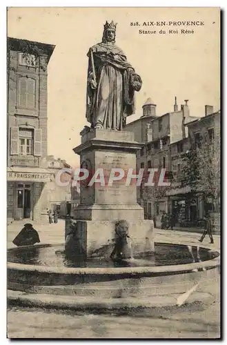 Cartes postales Aix En Provence Statue Du Roi Rene