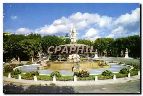 Cartes postales moderne Aix En Provence La Grande Fontaine Sur La Rotonde