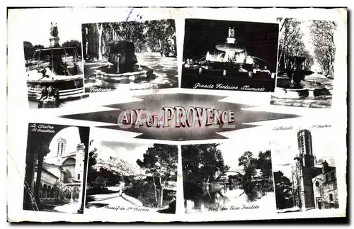 Cartes postales moderne Aix En Provence Fontaines