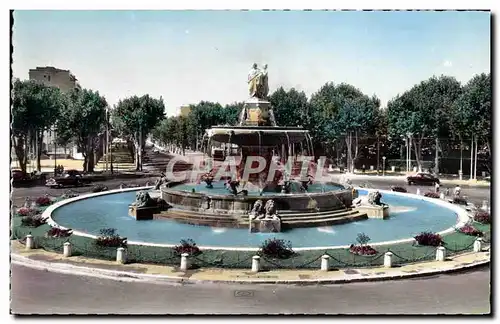 Moderne Karte Aix En Provence La Grande Fontaine Sur La Rotonde