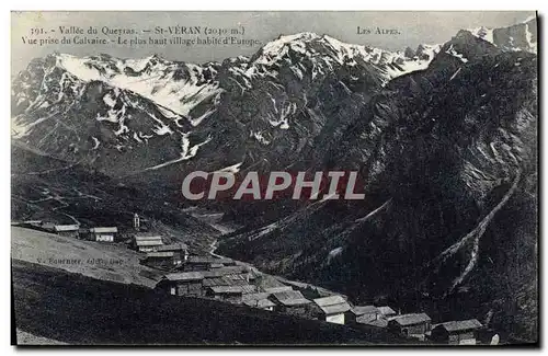 Cartes postales Vallee Du Queyras St Veran Vue Prise Du Calvaire Le Plus Haut Village Habite D'Europe