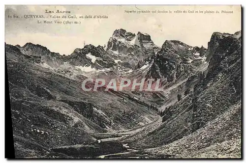 Cartes postales Les Alpes Queyras Vallee Du Guil Au Dela D'Abries Le Mont Viso
