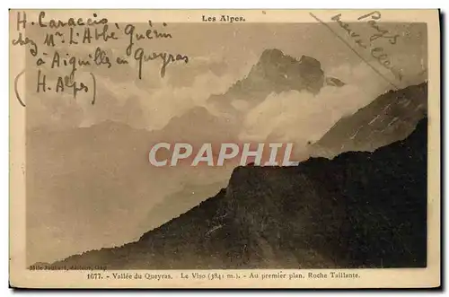 Cartes postales Les Alpes Vallee Du Queyras Roche taillante