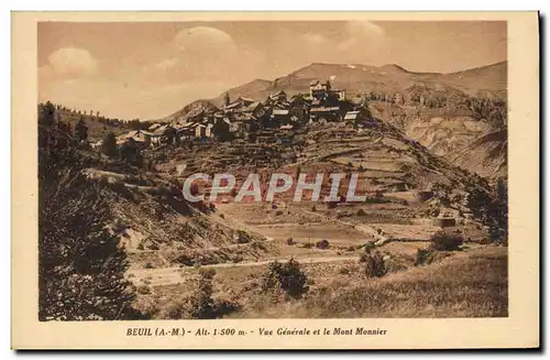 Ansichtskarte AK Beuil Vue Generale et le Mont Monnier