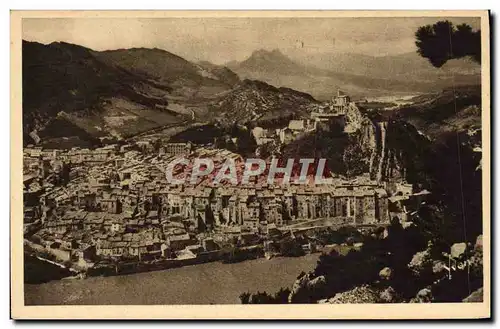 Cartes postales Sisteron Vue Generale au Fond Vallee du Buech