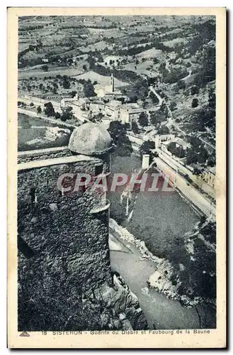 Ansichtskarte AK Sisteron Guerite du Diable et Faubourg de la Baune