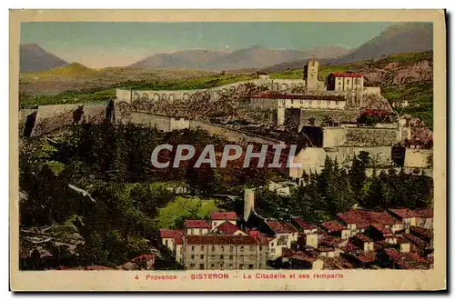 Ansichtskarte AK Sisteron La Citadelle et Ses Remparts