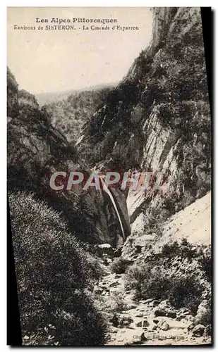 Cartes postales Environs de Sisteron La cascade d&#39Esparron
