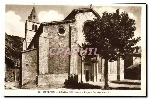 Cartes postales Sisteron L'Eglise Facade occidentale