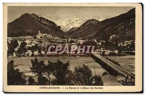 Cartes postales Digne les Bains La Bleone et la barre des Dourbes