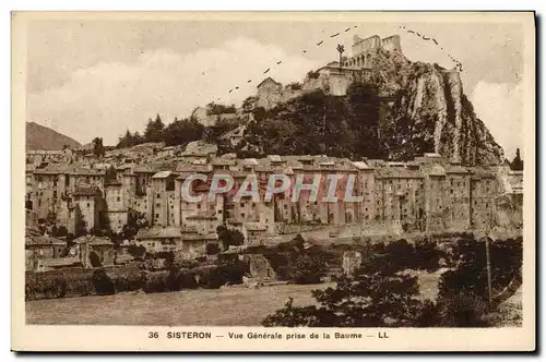 Cartes postales Sisteron Vue Generale Prise de la Baume