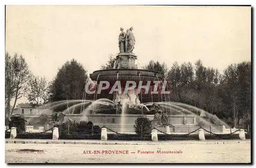 Cartes postales Aix en Provence Fontaine Monumentale