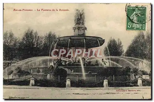 Cartes postales Aix en Provence La Fontaine de la Ronde