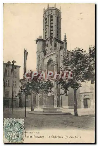 Ansichtskarte AK Aix en Provence La Cathedrale St Sauveur