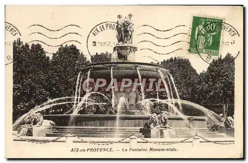 Cartes postales Aix en Provence La Fontaine Monumentale