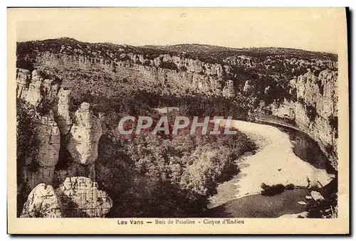 Cartes postales Les Vans Bois de Paiolive Cirque d&#39Endieu