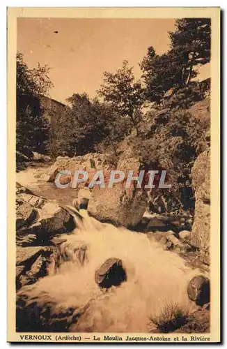 Cartes postales Vernoux Le Moulin Jacques Antoines et la Riviere