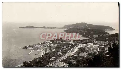 Moderne Karte Beaulieu et le Cap Ferrat Vue generale