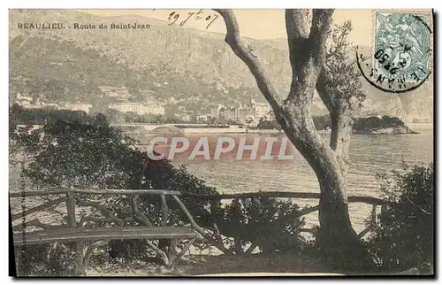 Cartes postales Beaulieu Sur Mer Route de St Jean