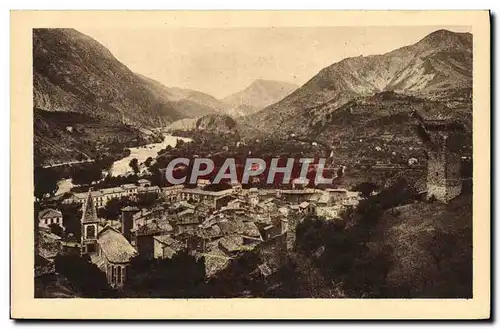 Cartes postales Castellane Station Estivale Vue Generale et la Vieille Tour