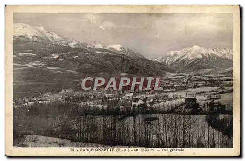 Cartes postales Barcelonnette Vue Generale
