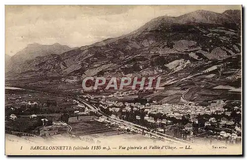 Cartes postales Barcelonnette Vue Generale et Vallee d&#39Ubaye