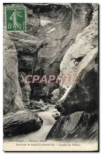 Cartes postales Environs de Barcelonnette Gorges du Palluel