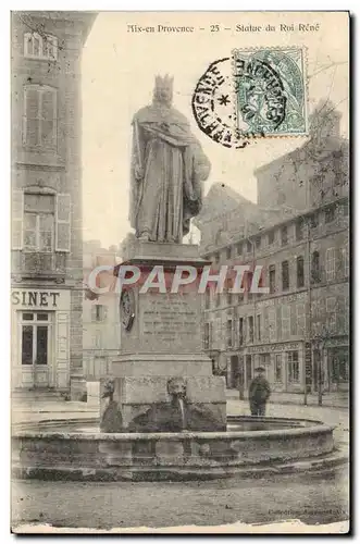 Cartes postales Aix En Provence Statue du Roi Rene