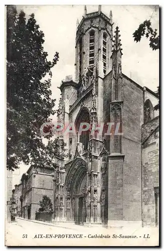 Ansichtskarte AK Aix En Provence Cathedrale St Sauveur