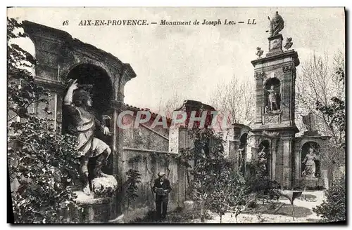 Cartes postales Aix En Provence Monument de Joseph Lec