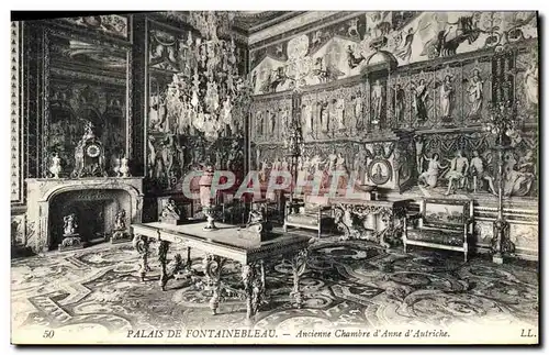 Ansichtskarte AK Palais de Fontainebleau Ancienne Chambre d&#39Anne d&#39Autriche