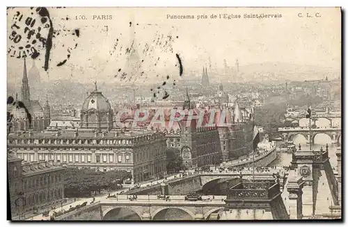 Ansichtskarte AK Paris Panorama Pris de L&#39Eglise Saint Gervais