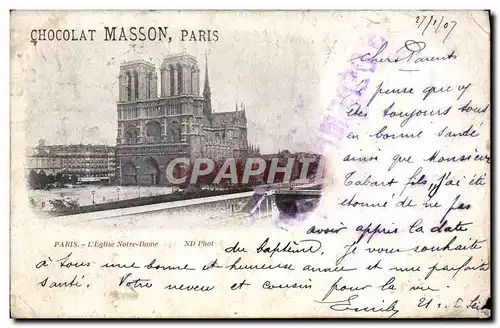 Cartes postales Paris Eglise Notre Dame
