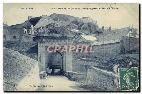 Cartes postales Briancon Porte Pignerol et Fort du Chateau